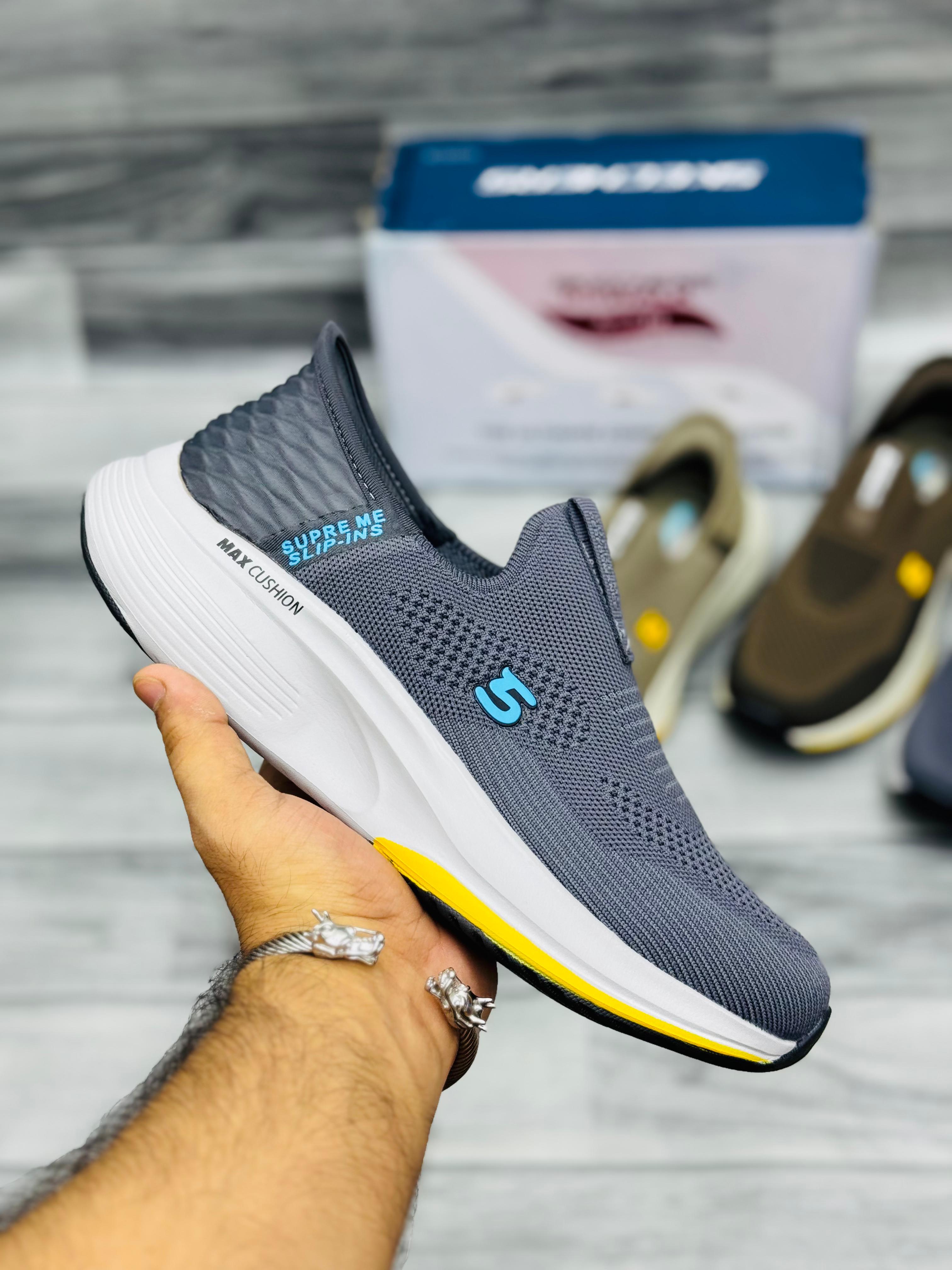 𝗦𝗸𝗲𝗰𝗵𝗲𝗿𝘀 𝗦𝘂𝗽𝗿𝗲𝗺𝗲 𝗠𝗮𝘅 𝗖𝘂𝘀𝗵𝗶𝗼𝗻 𝗠𝗲𝗺𝗼𝗿𝘆 𝗙𝗼𝗮𝗺 - 𝗗𝗮𝗿𝗸 𝗚𝗿𝗲𝘆